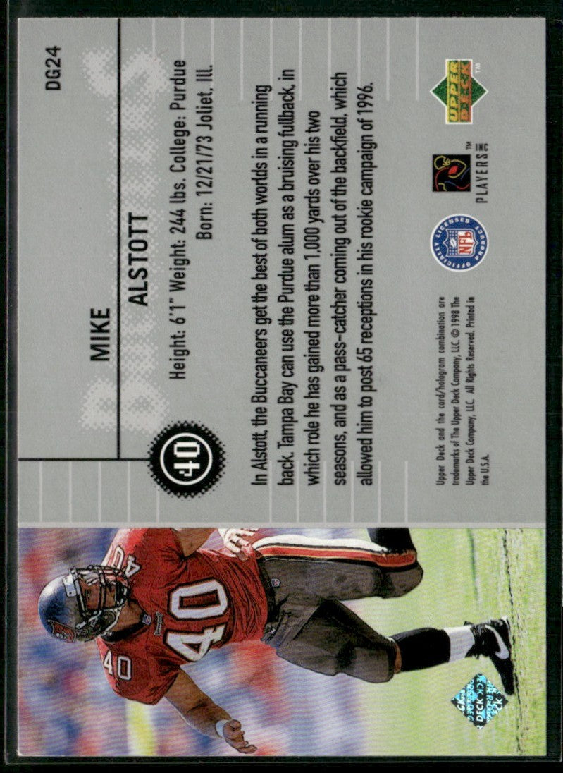 Mike Alstott 1998 Upper Deck Define the Game #DG24 Tampa Bay Buccaneers