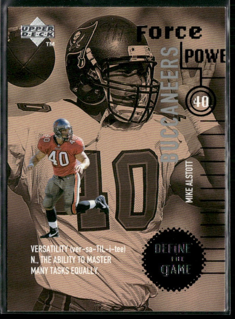 Mike Alstott 1998 Upper Deck Define the Game #DG24 Tampa Bay Buccaneers