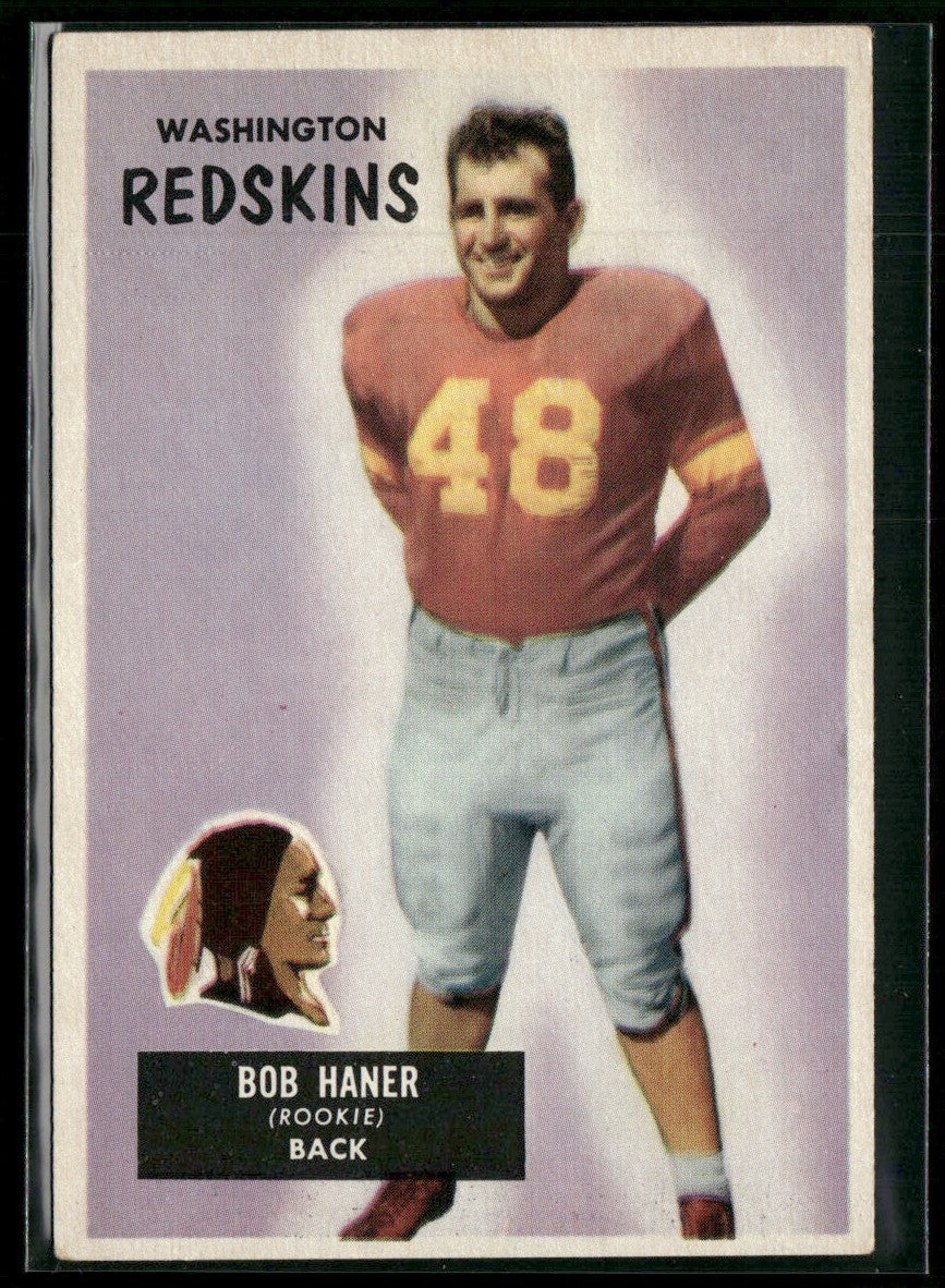 Bob Haner 1955 Bowman RC #34 Washington Redskins
