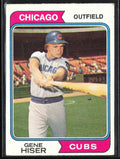 Gene Hiser 1974 Topps #452 Chicago Cubs