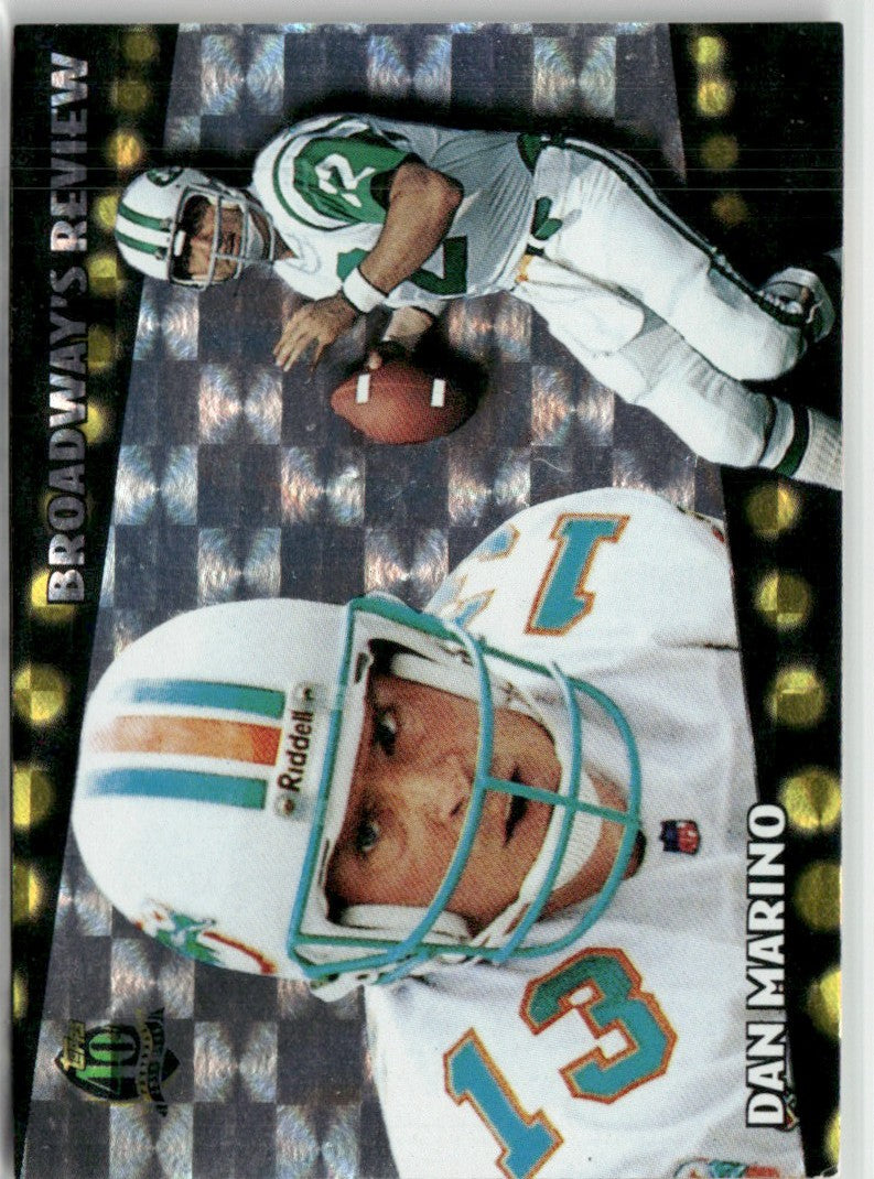 Dan Marino 1996 Topps Broadway Review Gamebill #BR10 Miami Dolphins