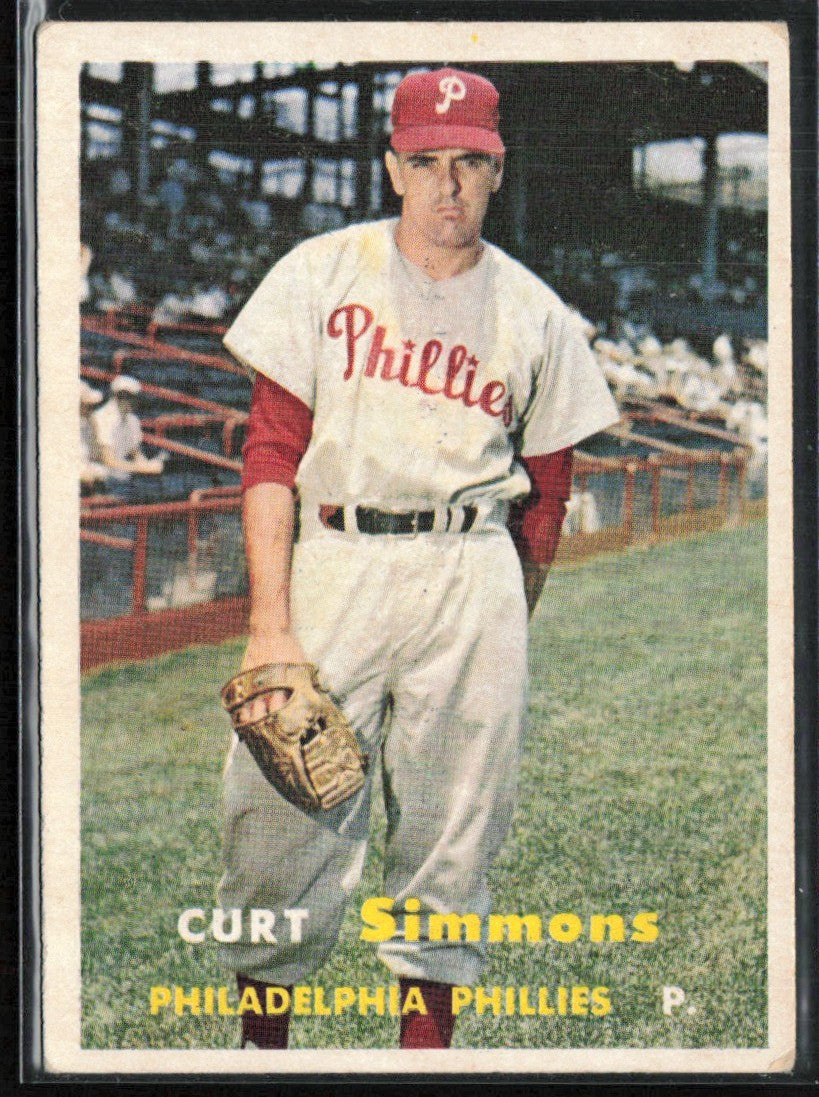 Curt Simmons 1957 Topps #158 Philadelphia Phillies