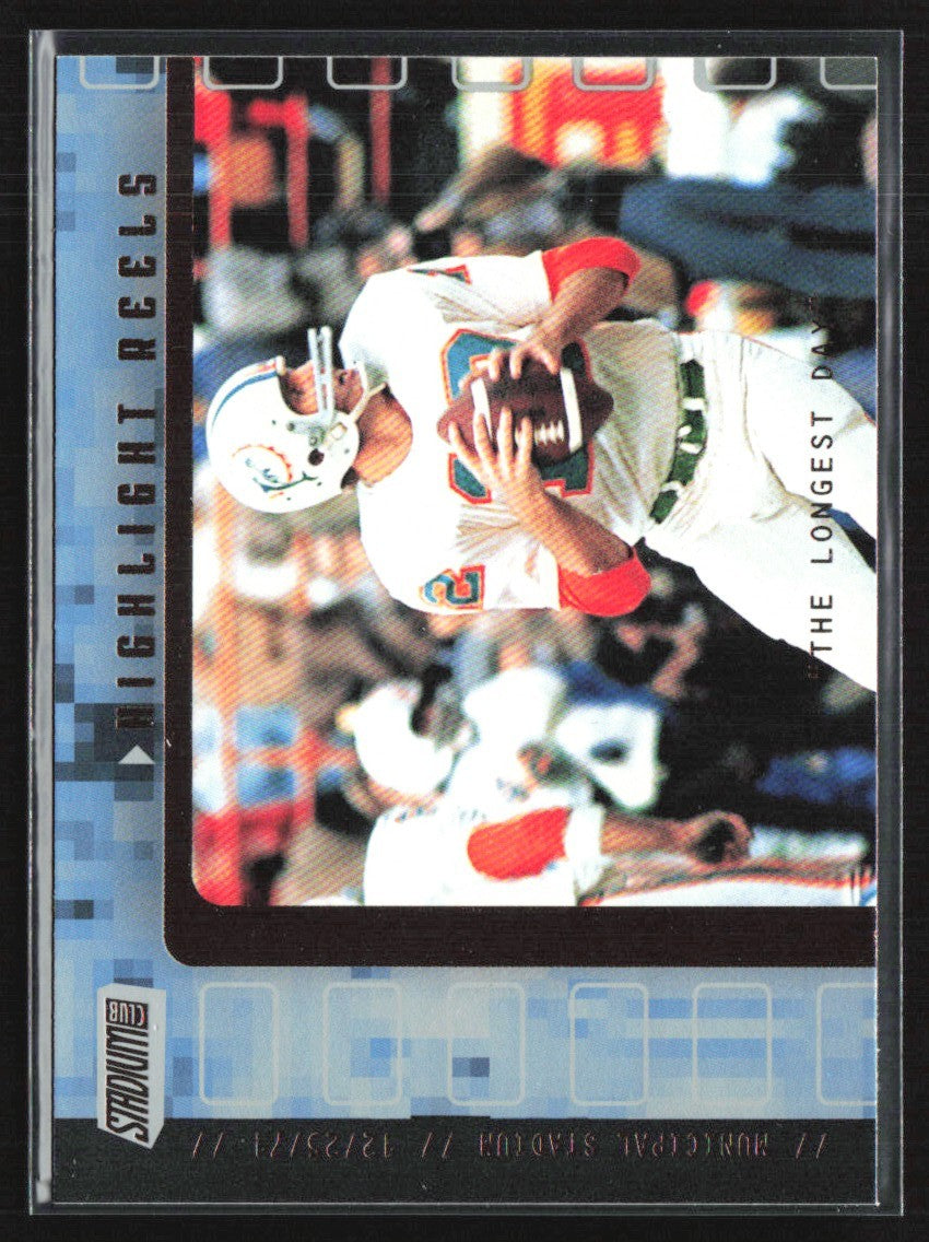 Bob Griese 2001 Topps Stadium Club Highlight Reels #HRBG Miami Dolphins