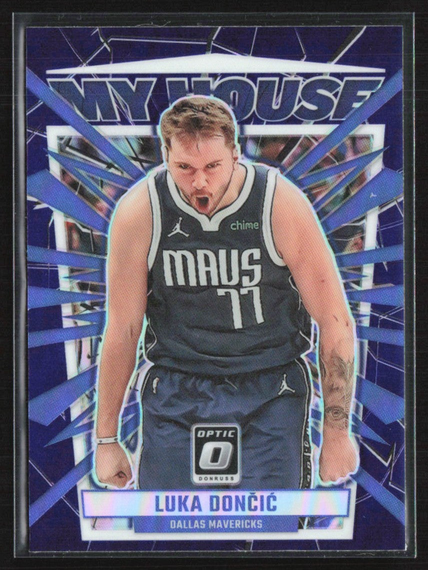 Luka Doncic 2023 Donruss Optic My House Purple #1 Dallas Mavericks