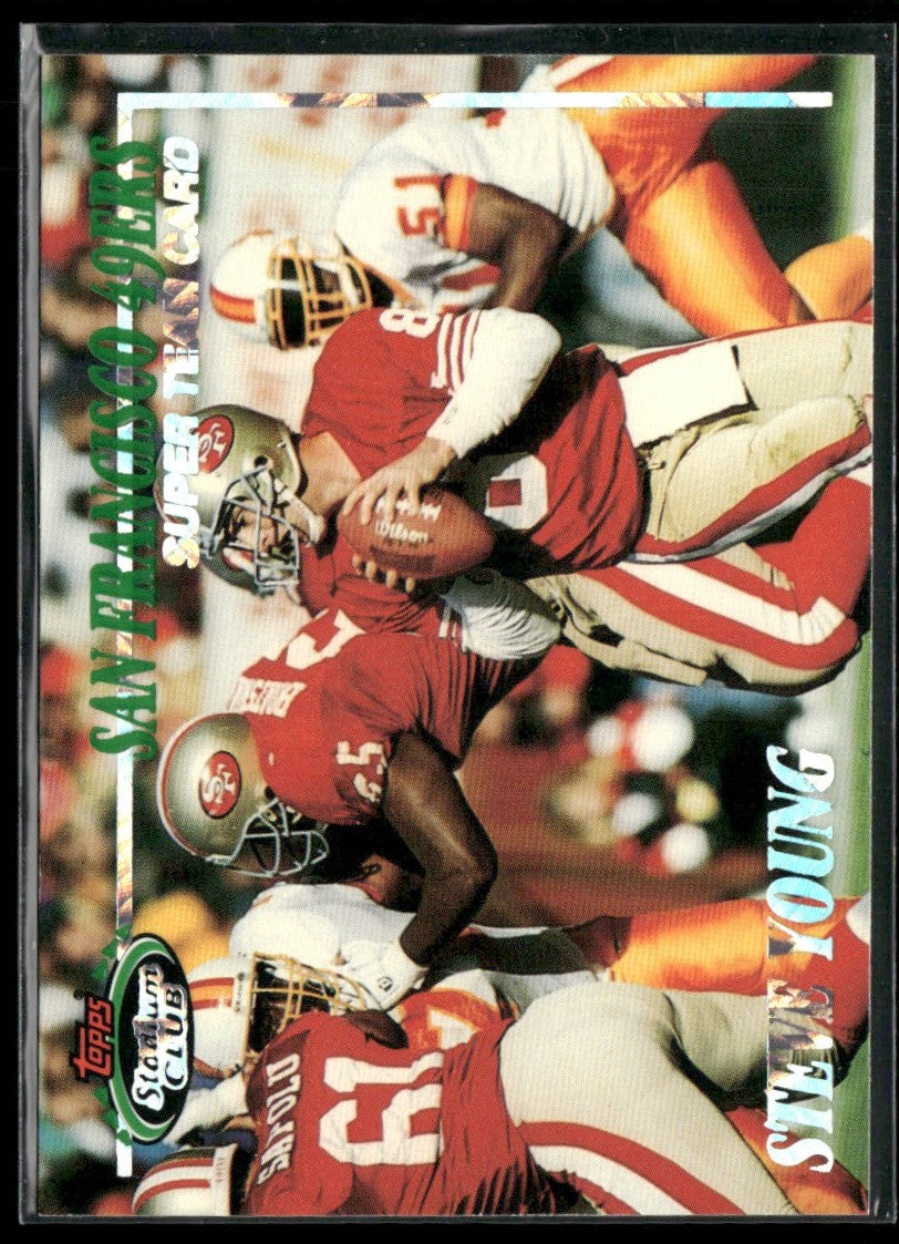 Steve Young 1993 Topps Stadium Club Super Team #500 San Francisco 49ers