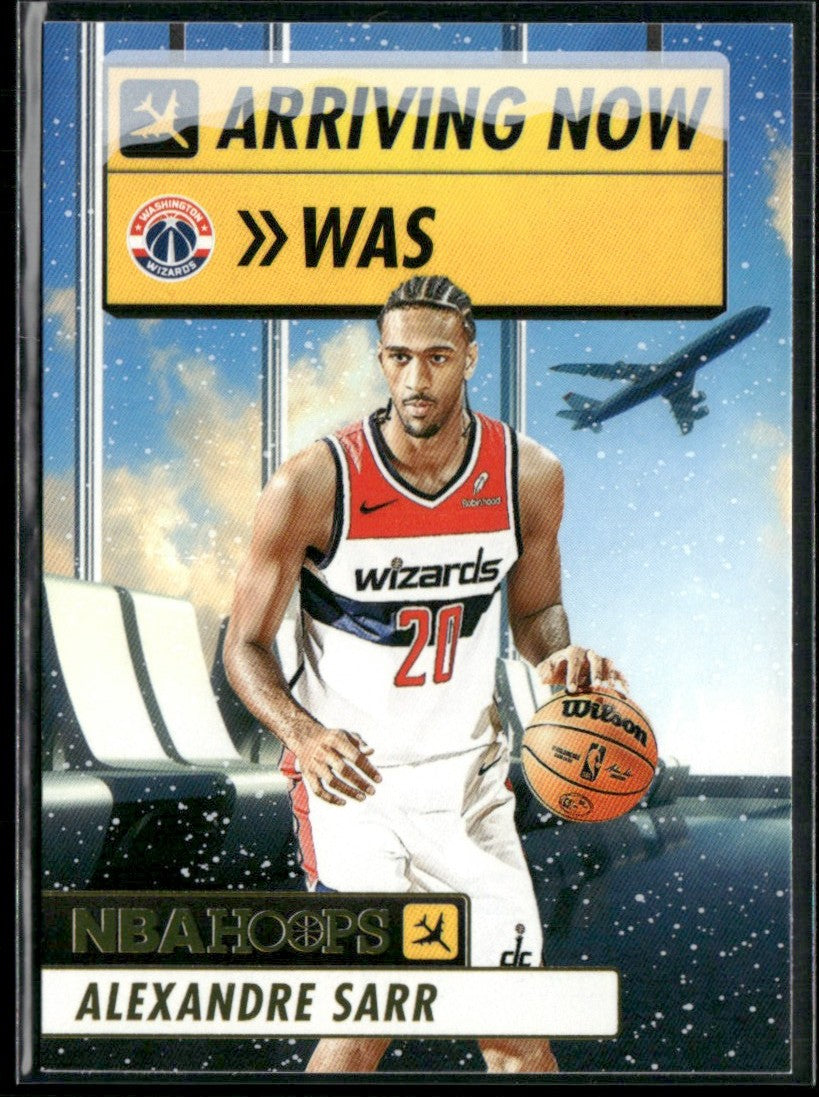 Alexandre Sarr 2024 NBA Hoops Arriving Now RC #23 Washington Wizards