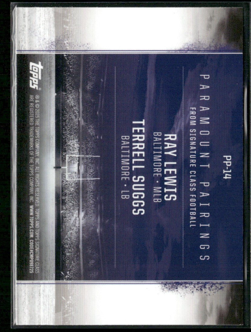 Terrell Suggs / Ray Lewis 2024 Topps Signature Class Paramount Pairings #PP-14