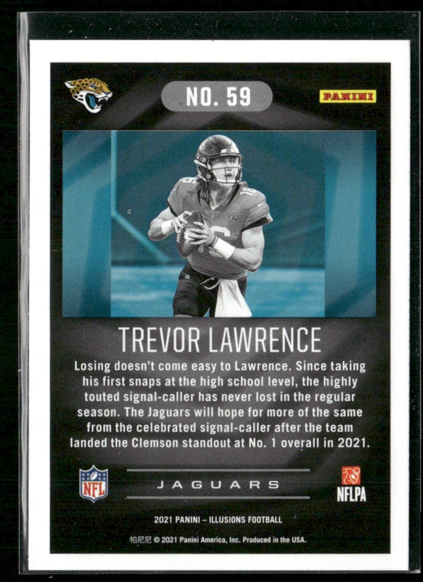 Trevor Lawrence 2021 Panini Illusions RC #59 Jacksonville Jaguars