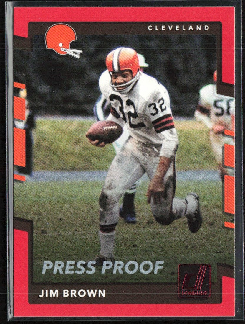 Jim Brown 2017 Donruss Press Proof Red #203 Cleveland Browns
