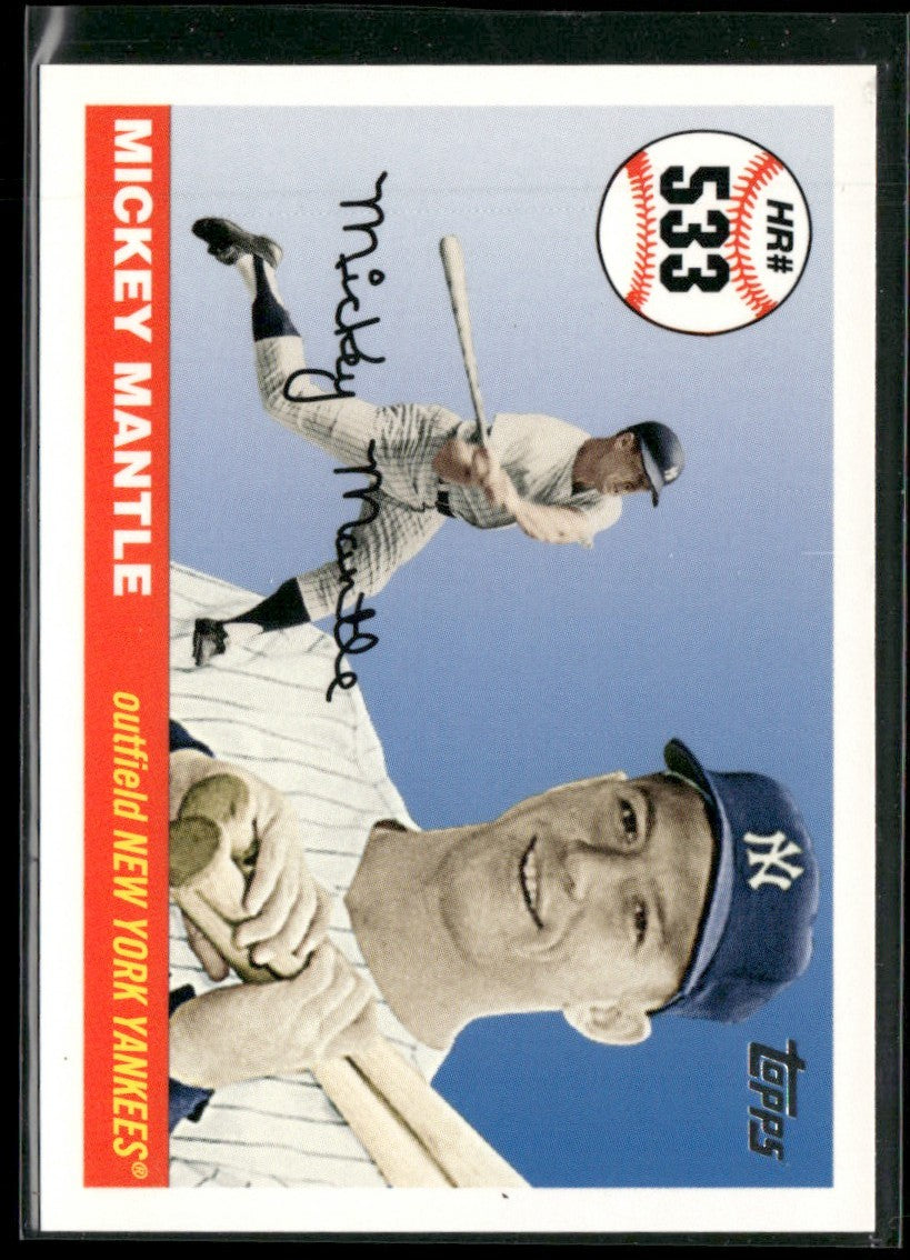Mickey Mantle 2008 Topps Mickey Mantle Home Run History #MHR533 New York Yankees
