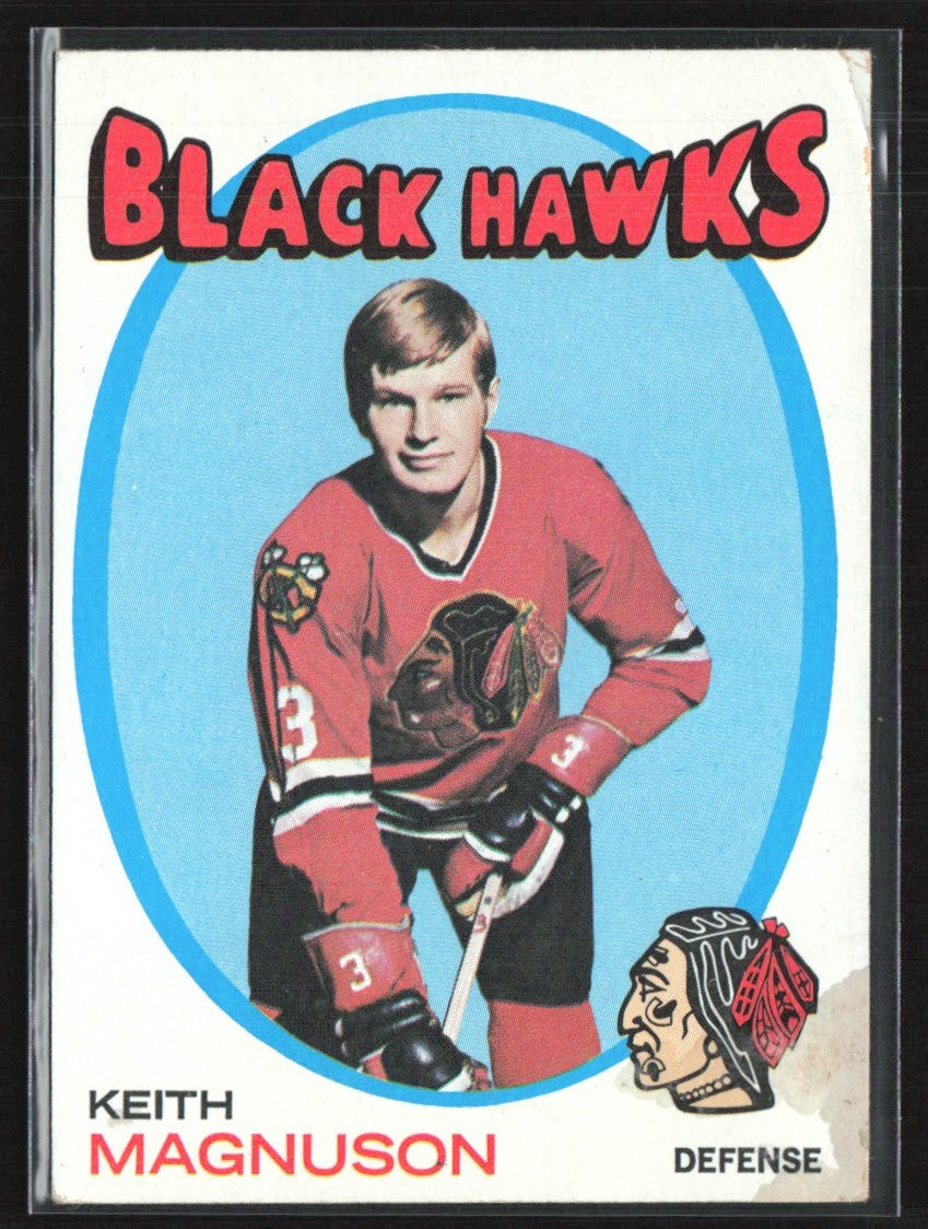 Keith Magnuson 1971 Topps #69 Chicago Blackhawks