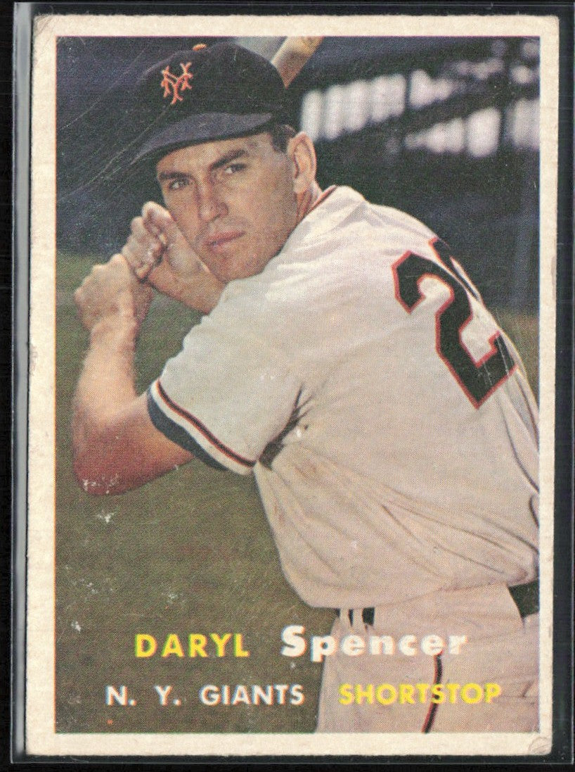 Daryl Spencer 1957 Topps #49 New York Giants