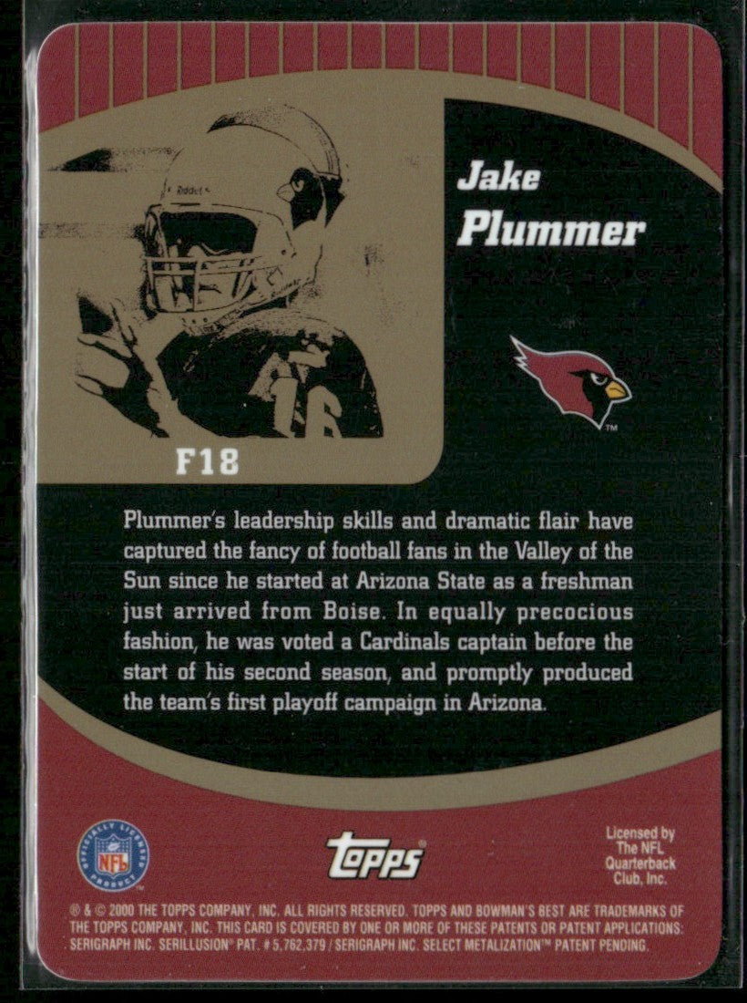 Jake Plummer 2000 Bowman's Best Franchise #F18 Arizona Cardinals