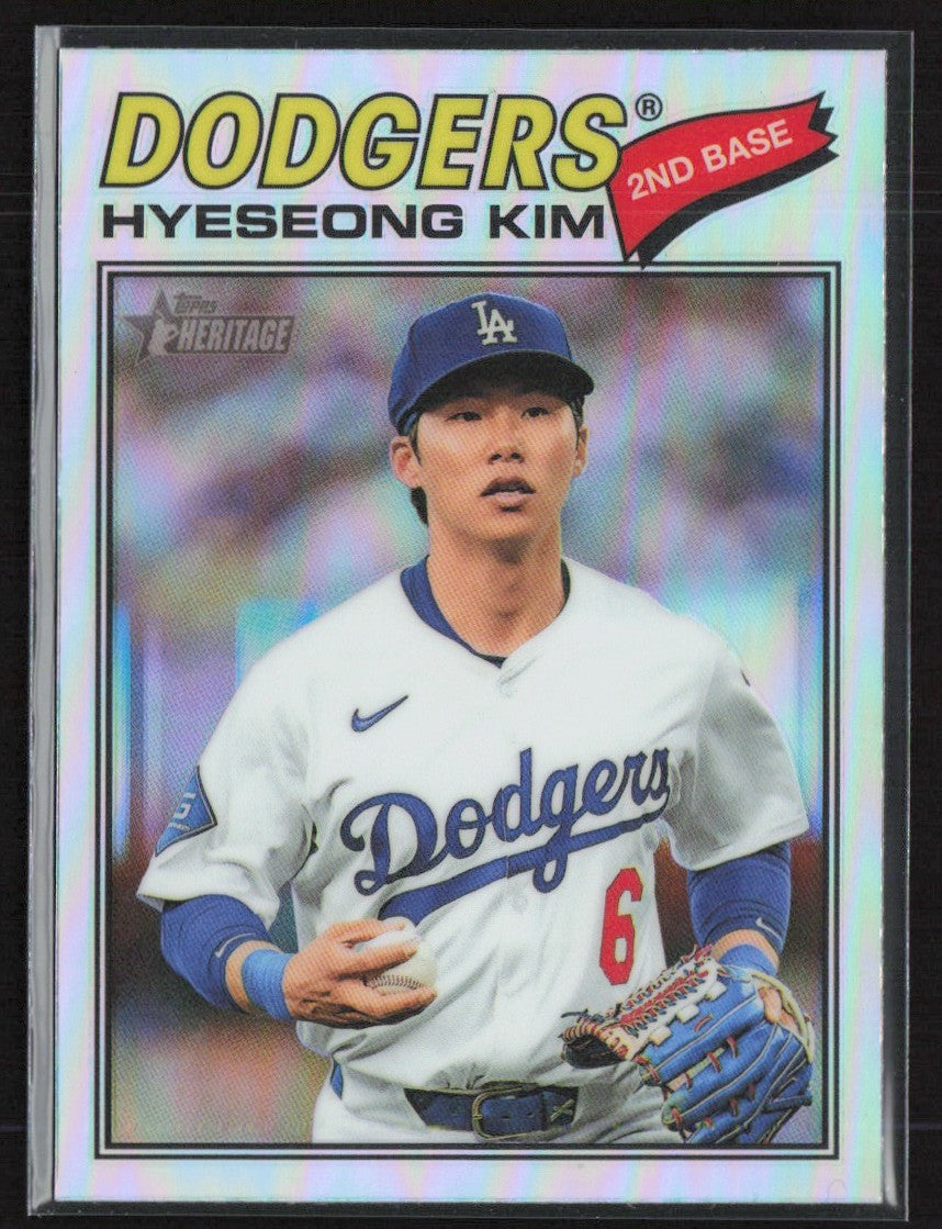 Hyeseong Kim 2026 Topps Heritage Chrome Refractor #268 Los Angeles Dodgers