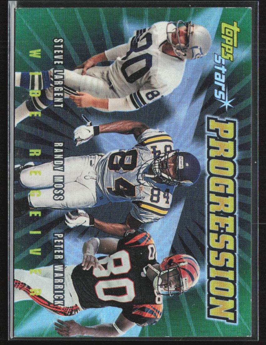 Steve Largent/Randy Moss/Peter Warrick 2000 Topps Stars Progression #P4