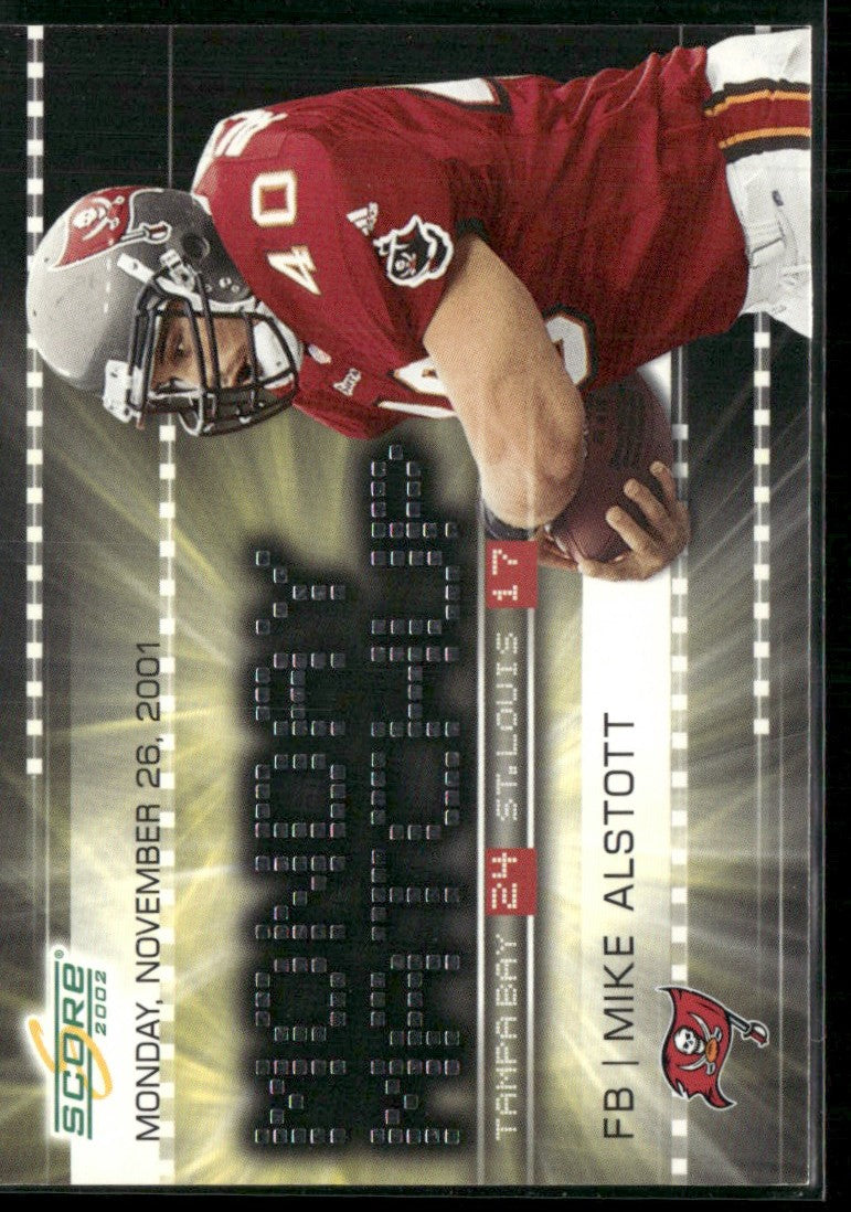 Mike Alstott 2002 Score Monday Matchup #MM-11 Tampa Bay Buccaneers
