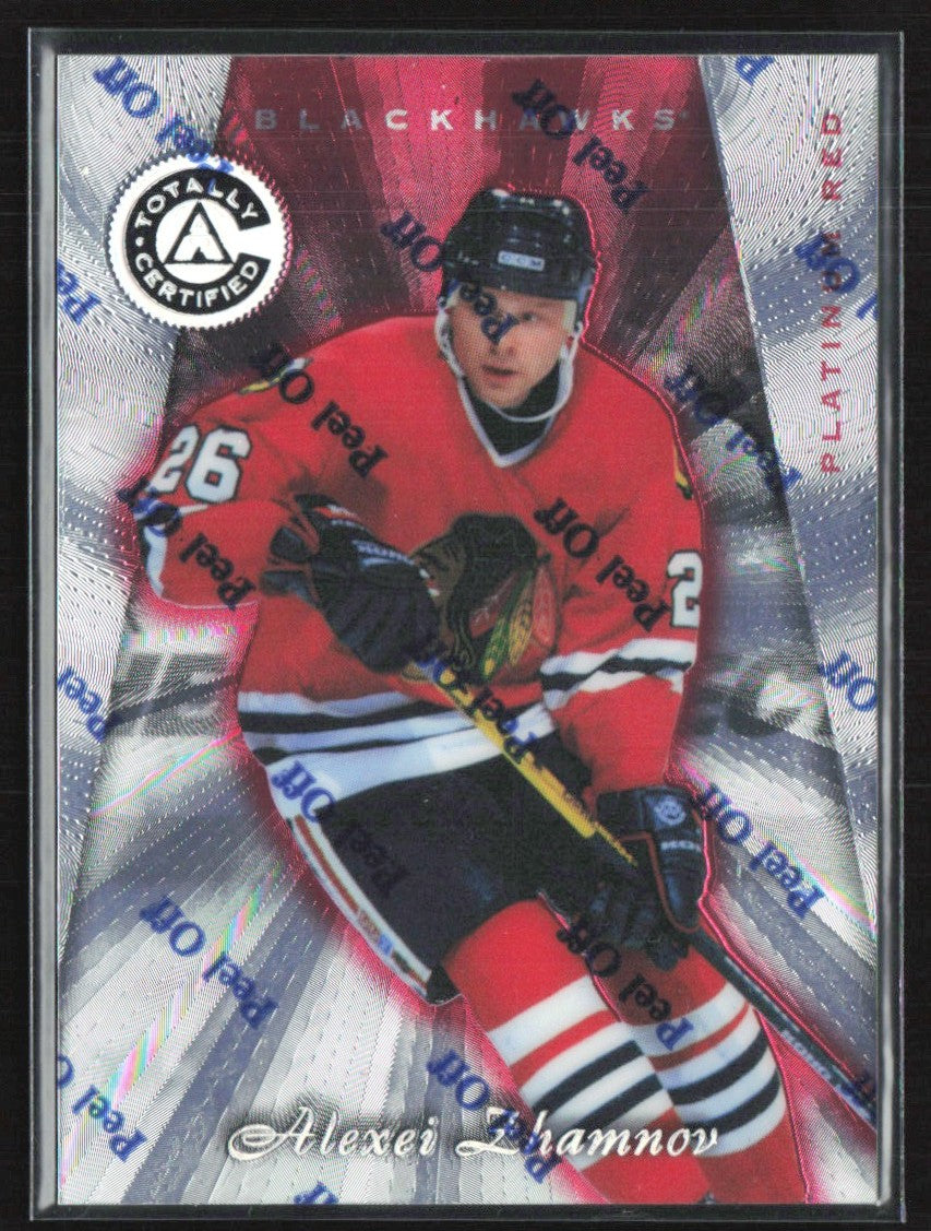 Alexei Zhamnov 1997 Pinnacle Totally Certified Platinum Red /6199 #101
