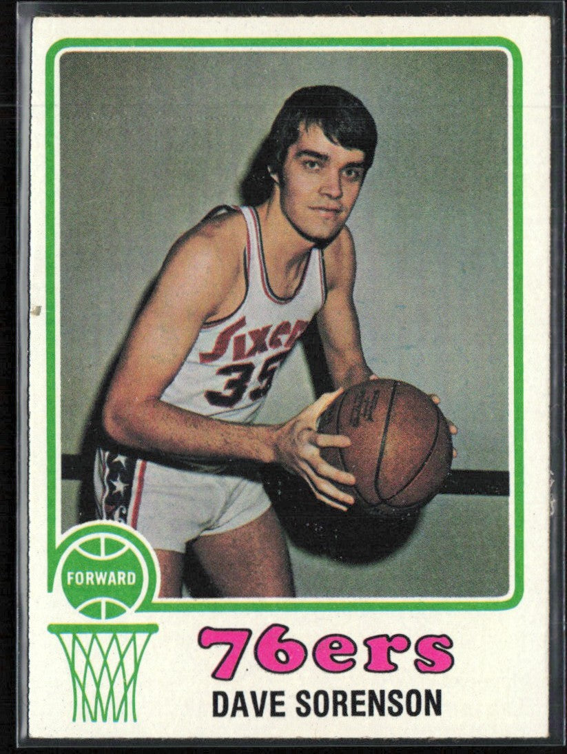 Dave Sorenson 1973 Topps #14 Philadelphia 76ers