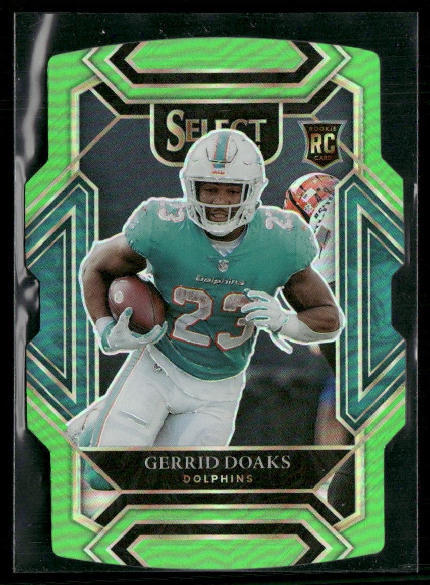 Gerrid Doaks 2021 Panini Select Club Neon Green Prizm Die-Cut RC /349 #300