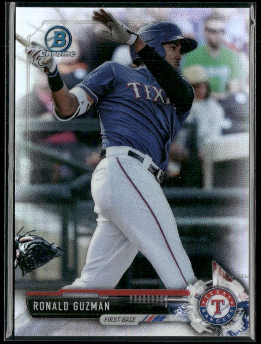 Ronald Guzman 2017 Bowman Chrome Refractor /499 #BCP3 Texas Rangers