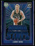 Larry Bird 2024 Donruss Optic Winner Stays Purple Prizm #19 Boston Celtics