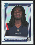 Rhamondre Stevenson 2021 Donruss Optic Silver Holo Prizm Variation RC #237