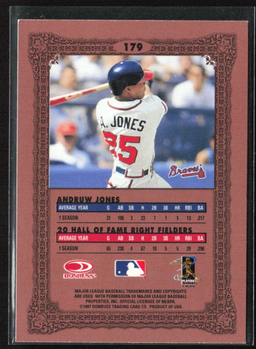 Andruw Jones 1997 Donruss Preferred National Treasures #179 Atlanta Braves