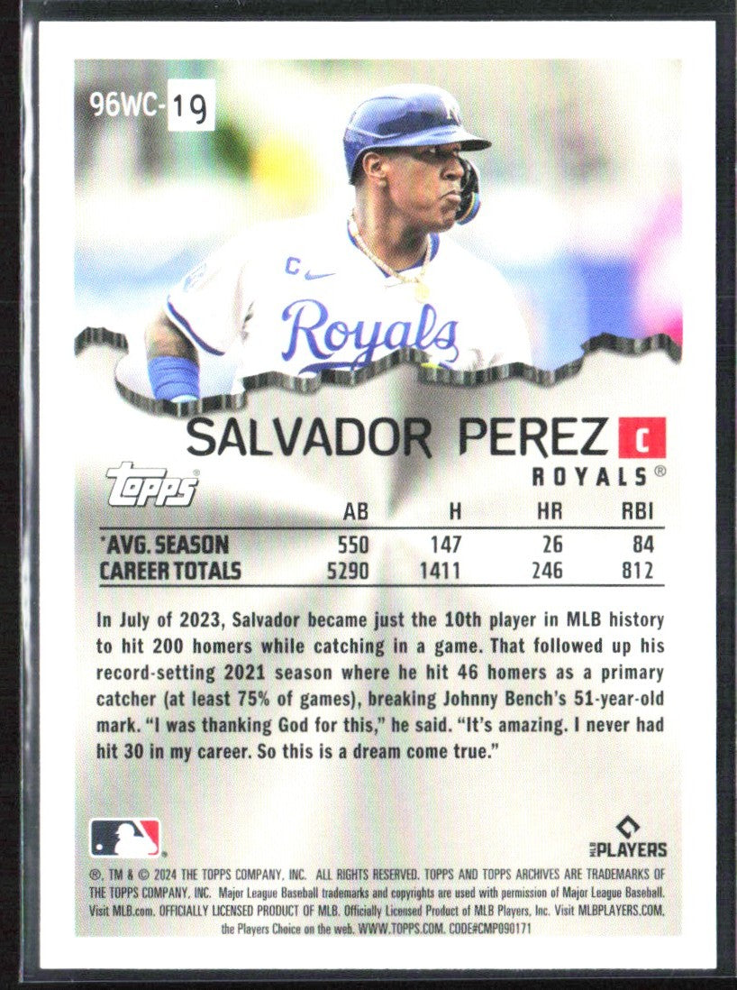 Salvador Perez 2024 Topps Archives 1996 Wrecking Crew #96WC-19