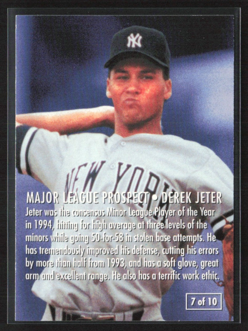 Derek Jeter 1995 Fleer Major League Prospects #7 New York Yankees