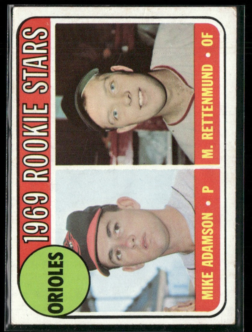 Orioles Rookies - Mike Adamson/M. Rettenmund 1969 Topps RC #66 Baltimore Orioles