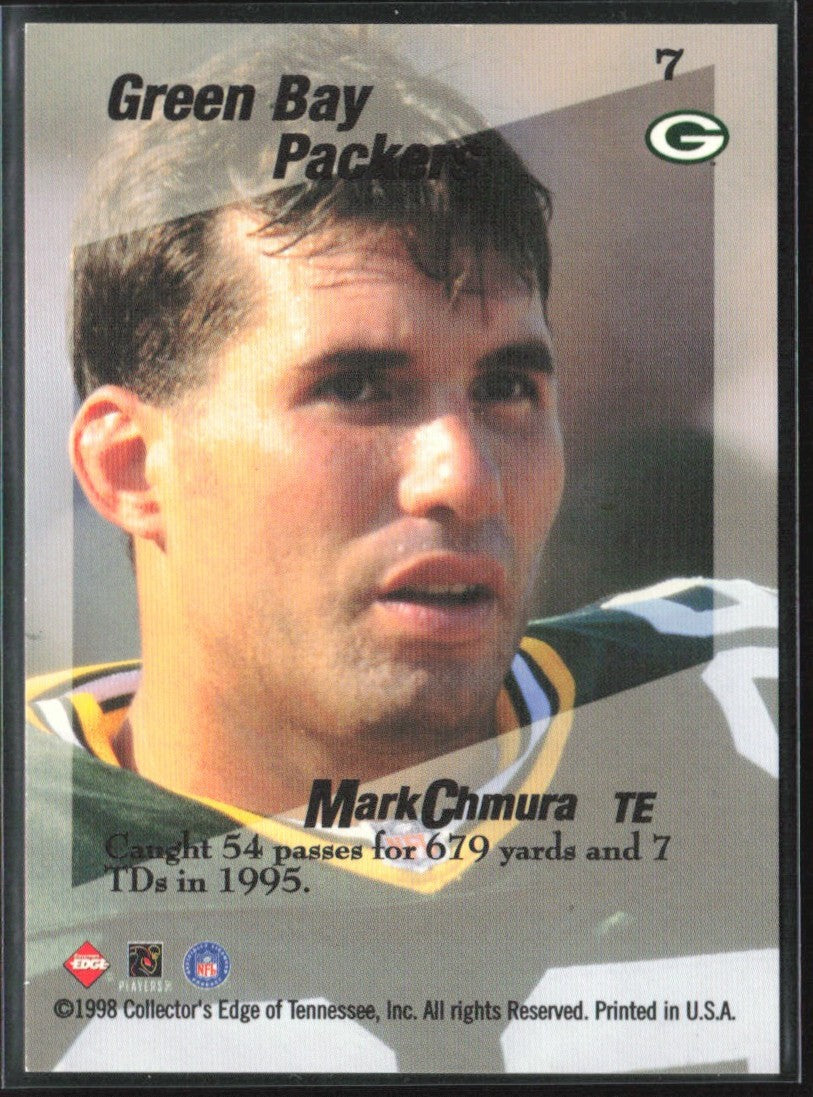 Mark Chmura 1998 Collector's Edge First Place Triple Threat #7 Green Bay Packers