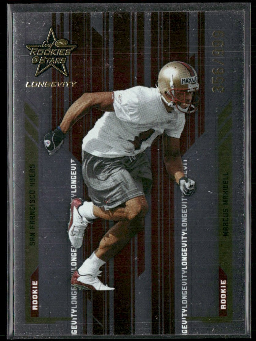Marcus Maxwell 2005 Leaf Rookies & Stars Longevity RC /999 #184