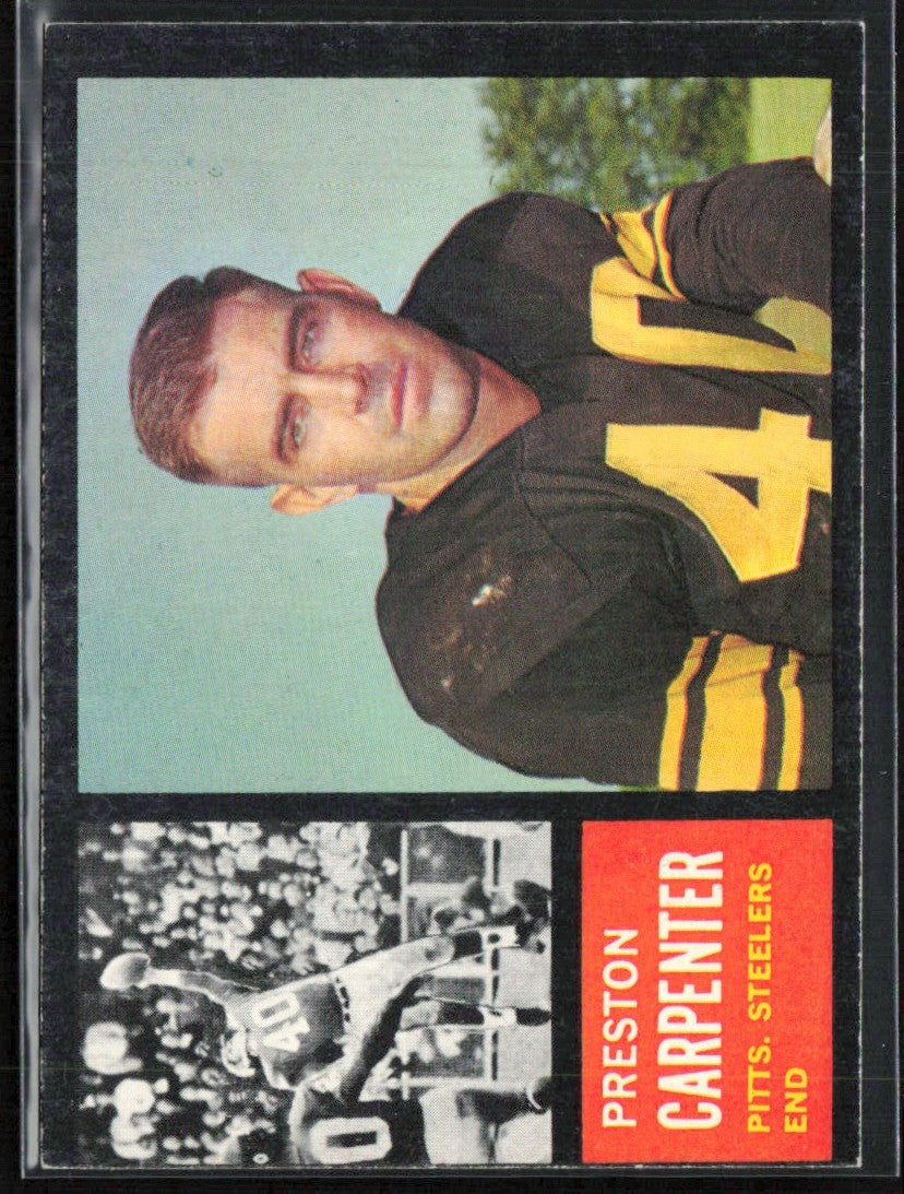 Preston Carpenter 1962 Topps #131 Pittsburgh Steelers