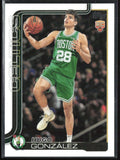 Hugo Gonzalez 2025 Topps RC #228 Boston Celtics