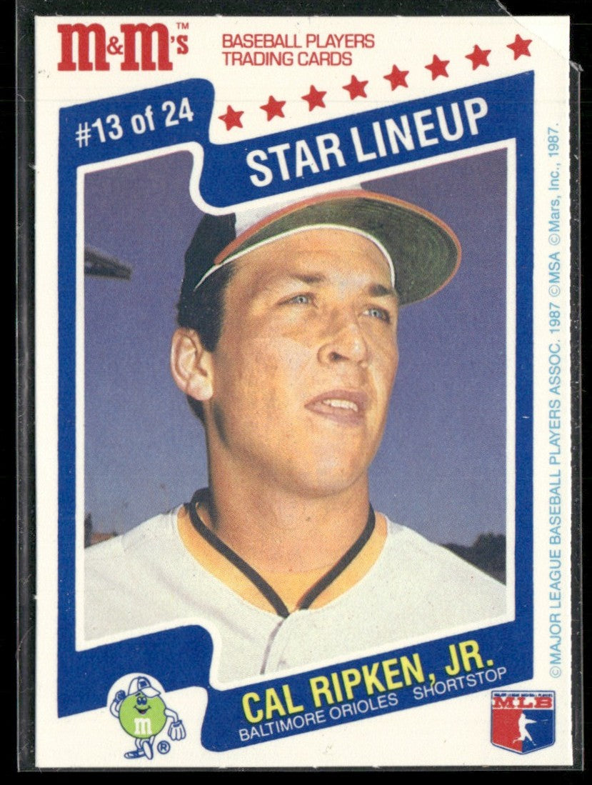 Cal Ripken Jr. 1987 M&Ms Star Lineup #13 Baltimore Orioles