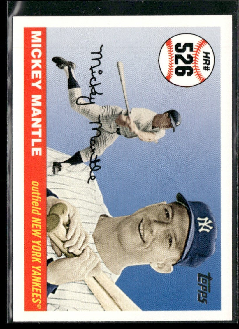 Mickey Mantle 2008 Topps Home Runs #MHR526 New York Yankees
