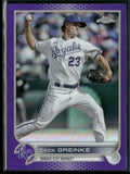 Zack Greinke 2022 Topps Chrome Update Purple #USC109 Kansas City Royals