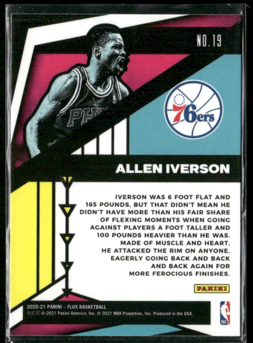 Allen Iverson 2020 Panini Flux Appeal #19 Philadelphia 76ers