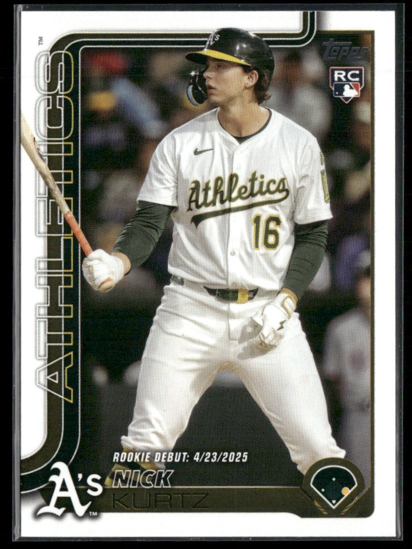 Nick Kurtz 2025 Topps Update RC #US197 Athletics
