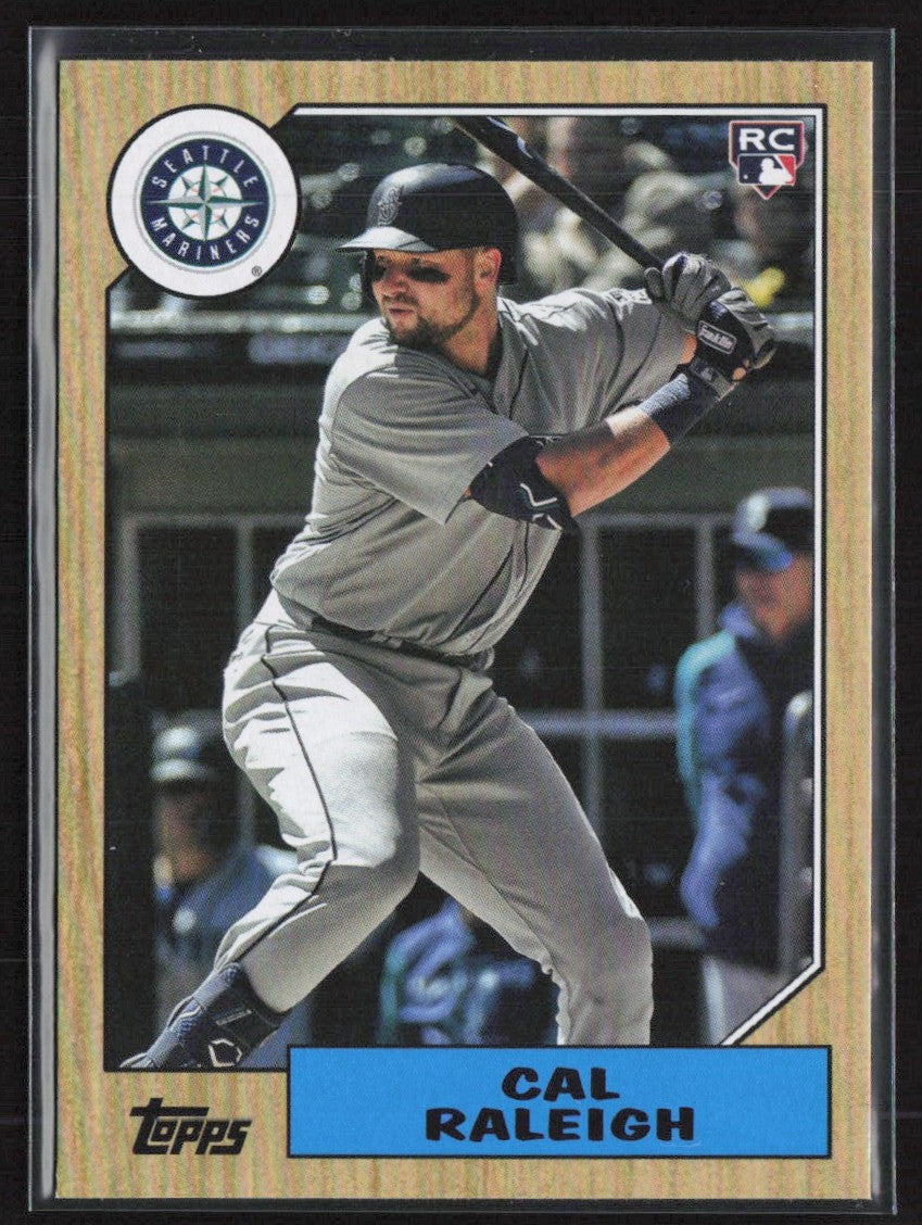 Cal Raleigh 2022 Topps Archives 1987 Design RC #290 Seattle Mariners
