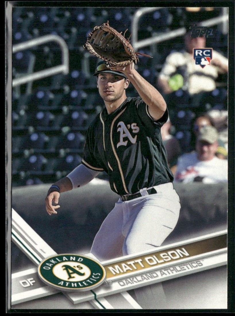 Matt Olson 2017 Topps RC #476 Oakland Athletics