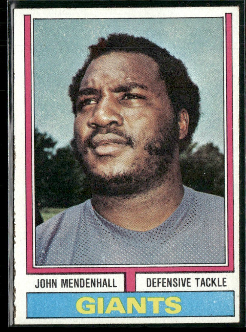 John Mendenhall 1974 Topps #232 New York Giants
