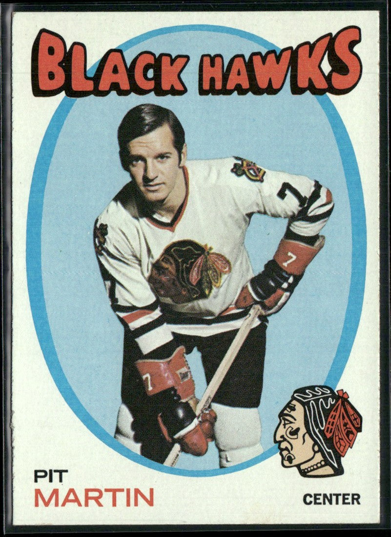 Pit Martin 1971 Topps #39 Chicago Blackhawks