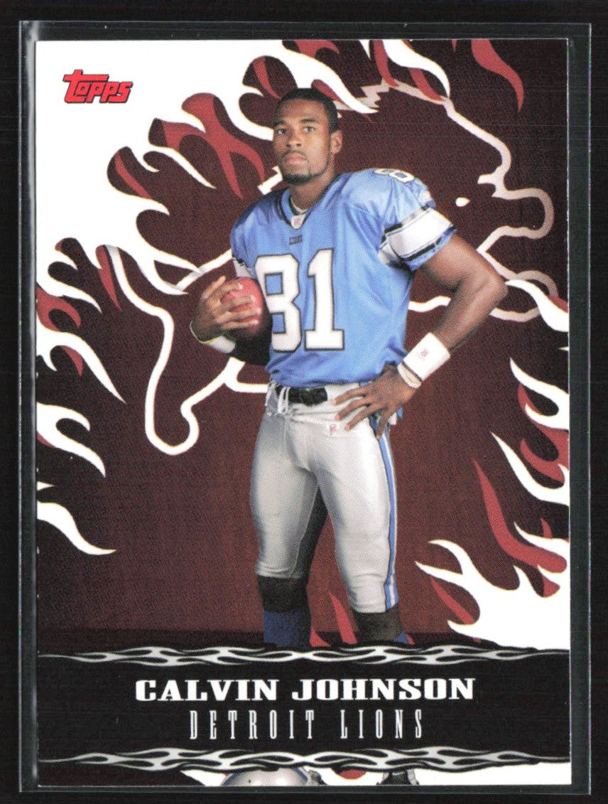 Calvin Johnson 2007 Topps Red Hot RC #2 Detroit Lions