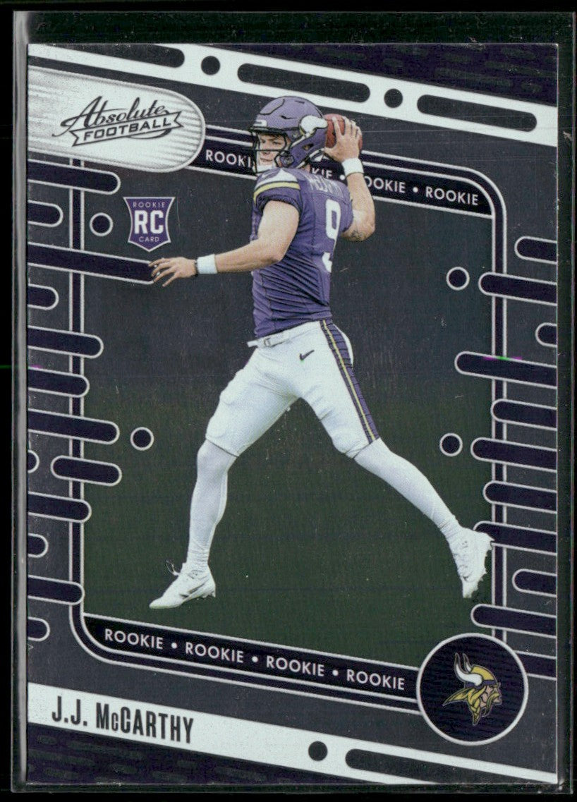 J.J. McCarthy 2024 Panini Absolute RC #110 Minnesota Vikings