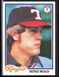 George Medich 1978 Topps #583 Texas Rangers