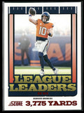 Bo Nix 2025 Panini Score League Leaders Red #11 Denver Broncos