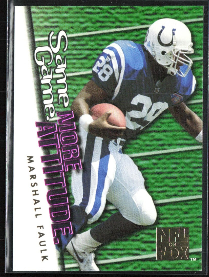 Marshall Faulk 1995 SkyBox Impact Fox More Attitude #F11 Indianapolis Colts