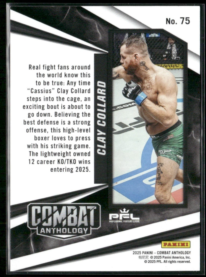 Clay Collard 2025 Panini Combat Anthology Red /199 #75
