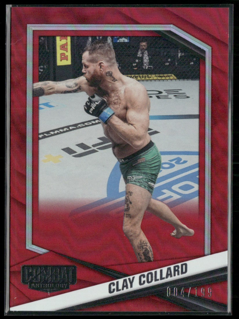 Clay Collard 2025 Panini Combat Anthology Red /199 #75